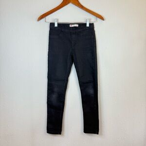 Levi’s Kids Girls Super Skinny Black Denim Jeans Leggings Size 8